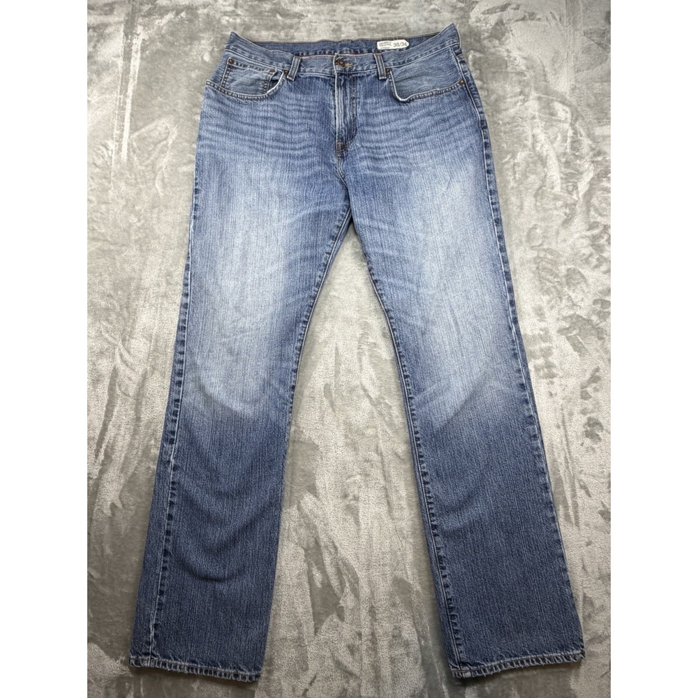 Cremieux Straight Leg Jeans Mens 35X34 Med Wash Blue Comfort Denim 100% Cotton